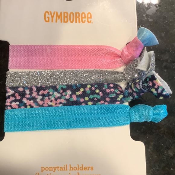 Ponytail Holders Hair Ties Elastic Set of 4 - Picture 2 of 3